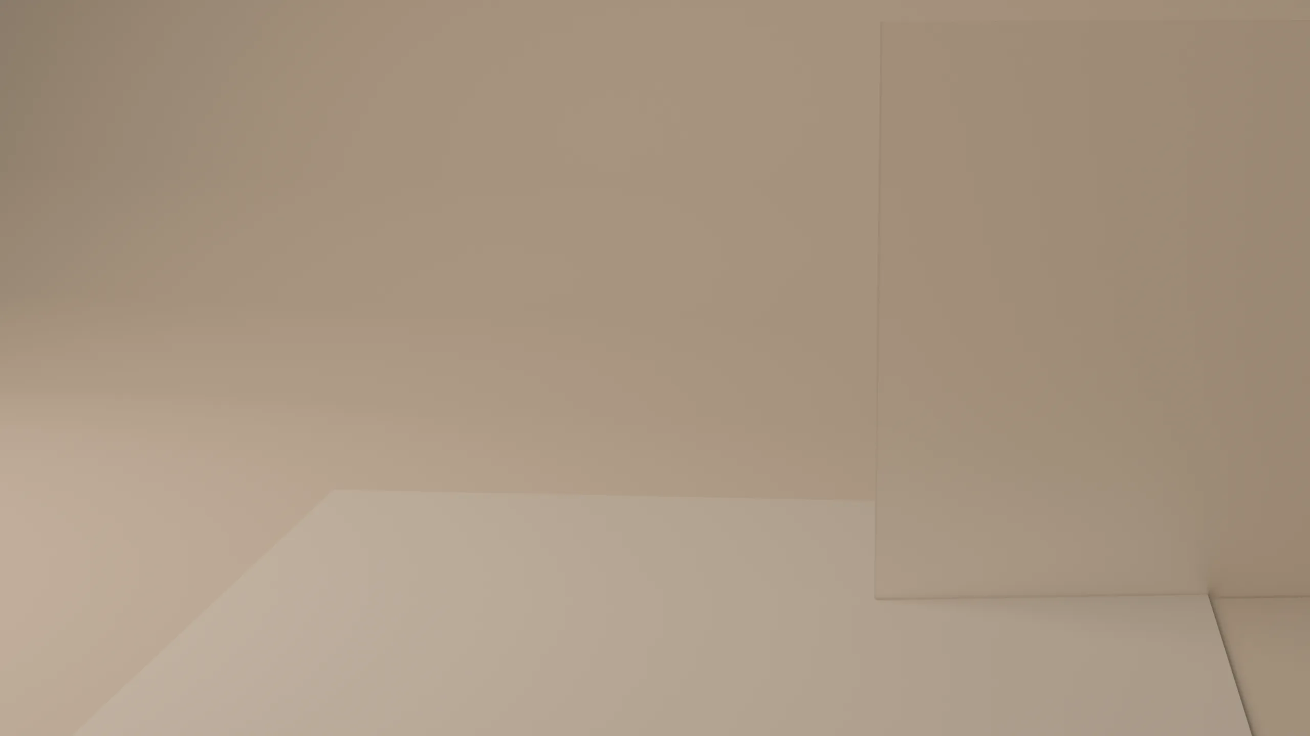 warm travertine with an uncoated paper edge and a piece of frosted glass, raking light